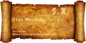 Visi Melinda névjegykártya