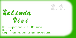 melinda visi business card